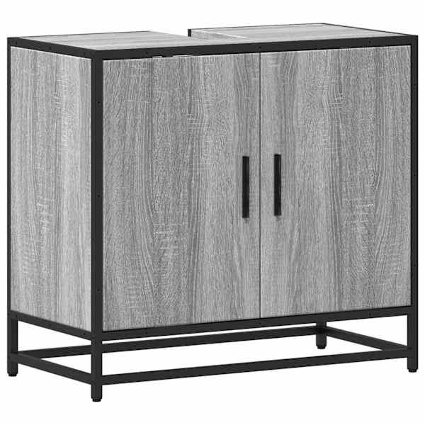 vidaXL vannitoa valamukapp hall Sonoma 65x33x60 cm ehituspuit