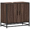 vidaXL vannitoa valamukapp pruun tamm 65x33x60 cm ehituspuit