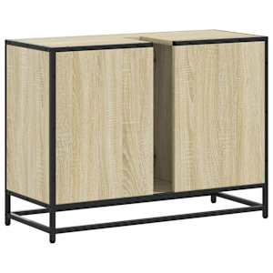 Koupelnová skříňka pod umyvadlo dub sonoma 80x33x60 cm kompozit - obrázek 7