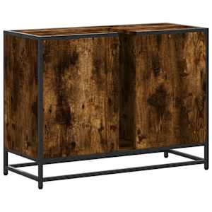 Koupelnová skříňka pod umyvadlo kouřový dub 80x33x60cm kompozit - obrázek 7