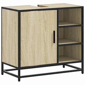vidaXL vannitoa kraanikausi kapp Sonoma tamm 65 x 33 x 60 cm t&ouml;&ouml;deldud puit