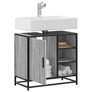 Kopalniška omarica siva sonoma 65x33x60 cm inženirski les