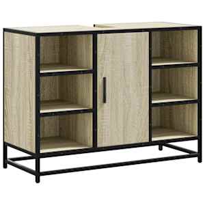 vidaXL vannitoa kraanikausi kapp Sonoma tamm 80 x 33 x 60 cm t&ouml;&ouml;deldud puit