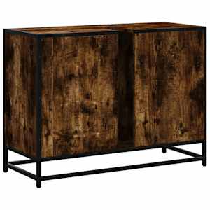 Koupelnová skříňka pod umyvadlo kouřový dub 80x33x60cm kompozit - obrázek 8
