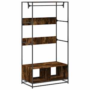 vidaXL riidekapp, suitsutatud tamm, 90x50x180 cm, tehispuit