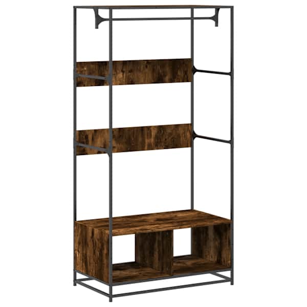 vidaXL riidekapp, suitsutatud tamm, 90x50x180 cm, tehispuit