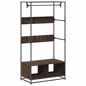 vidaXL riidekapp, pruun tamm, 90x50x180 cm, tehispuit