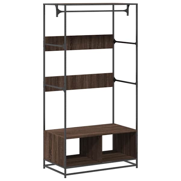 vidaXL riidekapp, pruun tamm, 90x50x180 cm, tehispuit