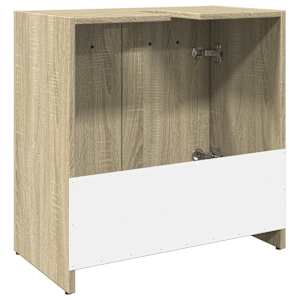 Koupelnová skříňka pod umyvadlo dub sonoma 60x33x60 cm kompozit - obrázek 7