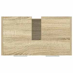 Koupelnová skříňka pod umyvadlo dub sonoma 60x33x60 cm kompozit - obrázek 8