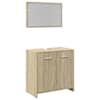 vidaXL 2-osaline vannitoa m&ouml;&ouml;blikomplekt, Sonoma tamm, tehispuit