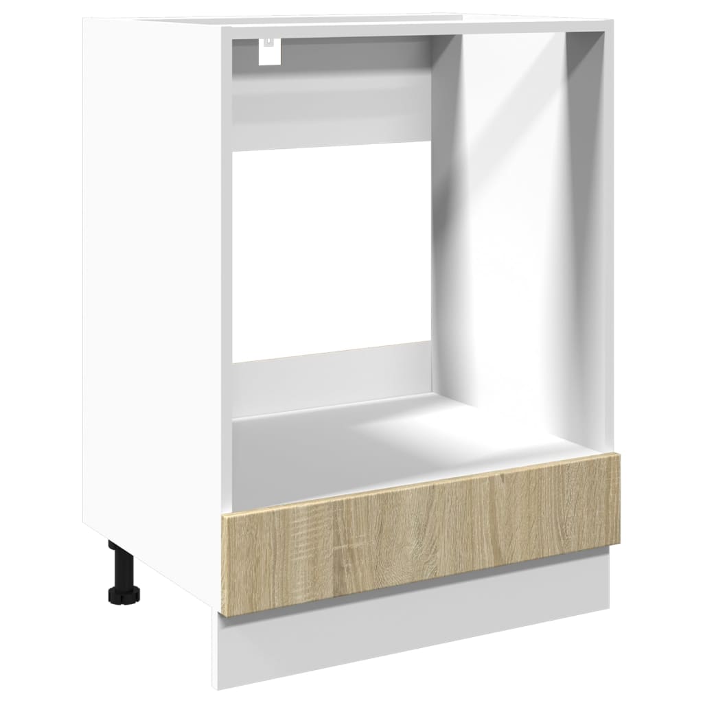 vidaXL Skříňka na troubu dub sonoma 60 x 46 x 81,5 cm dřevotříska