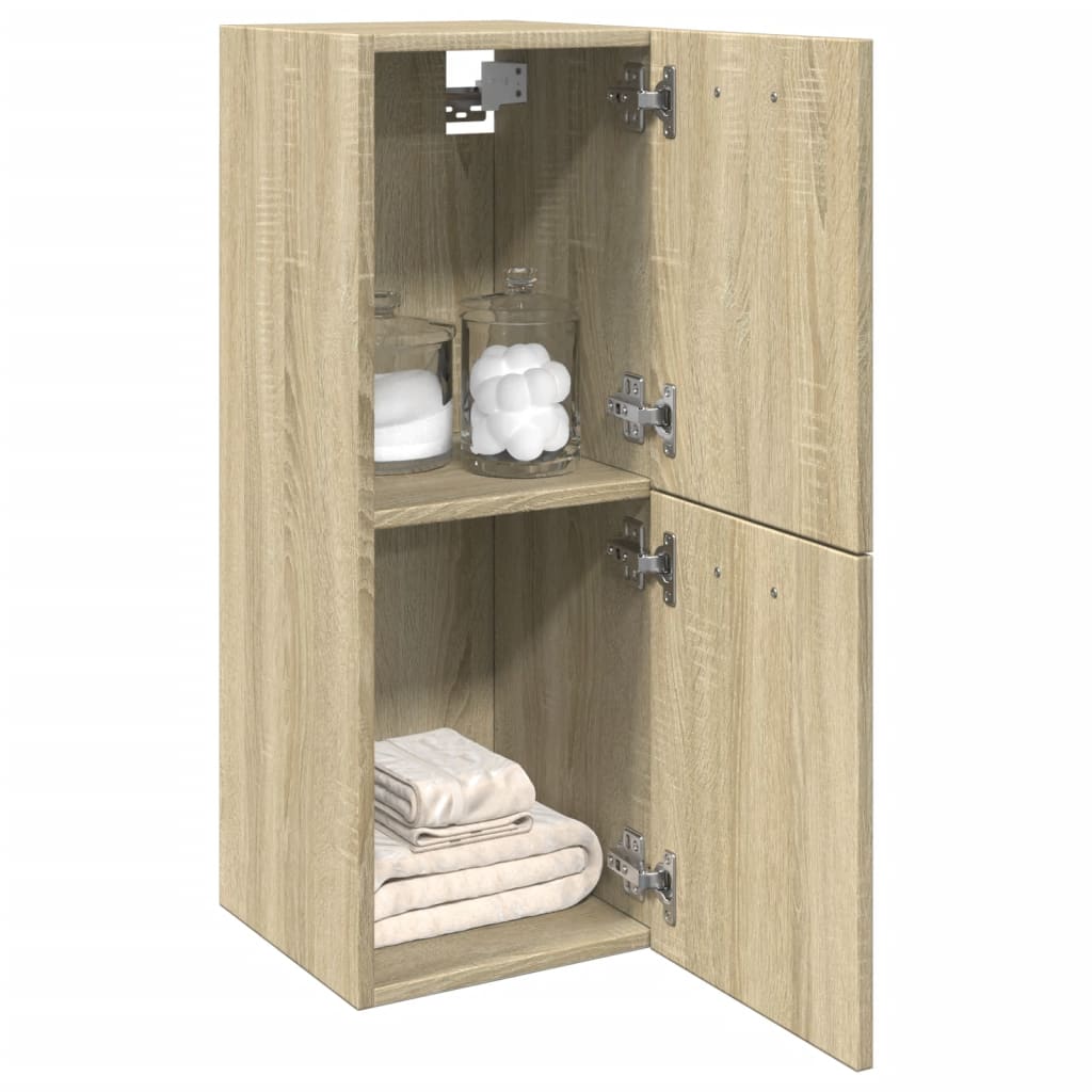 vidaXL Badezimmerschrank Sonoma-Eiche 30x30x80 cm Holzwerkstoff