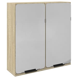 vidaXL vannitoa peegelkapp, Sonoma tamm, 64,5 x 20 x 66,5 cm tehispuit