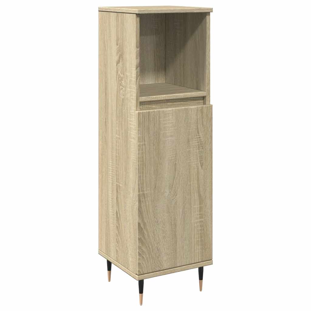 vidaXL Koupelnová skříňka dub sonoma 30 x 30 x 100 cm kompozitní dřevo