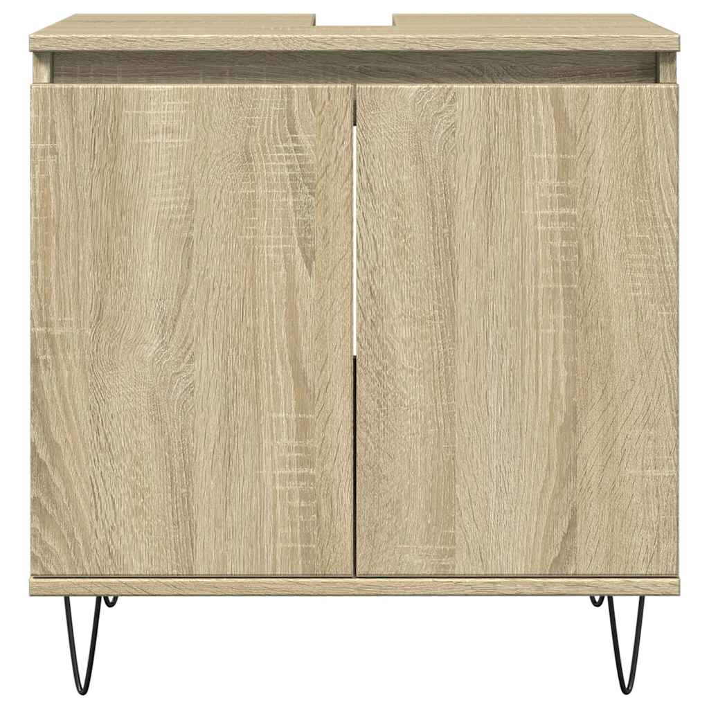vidaXL Skrinka do kúpeľne dub sonoma 58x33x60 cm kompozitné drevo