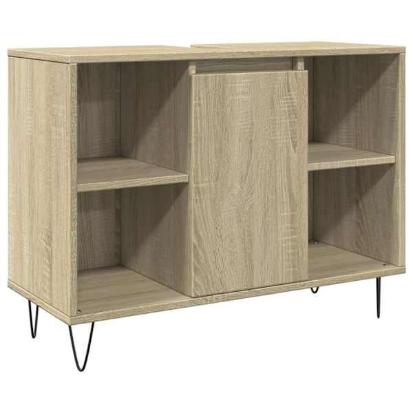 vidaXL vannitoakapp, Sonoma tamm, 80 x 33 x 60 cm, tehispuit