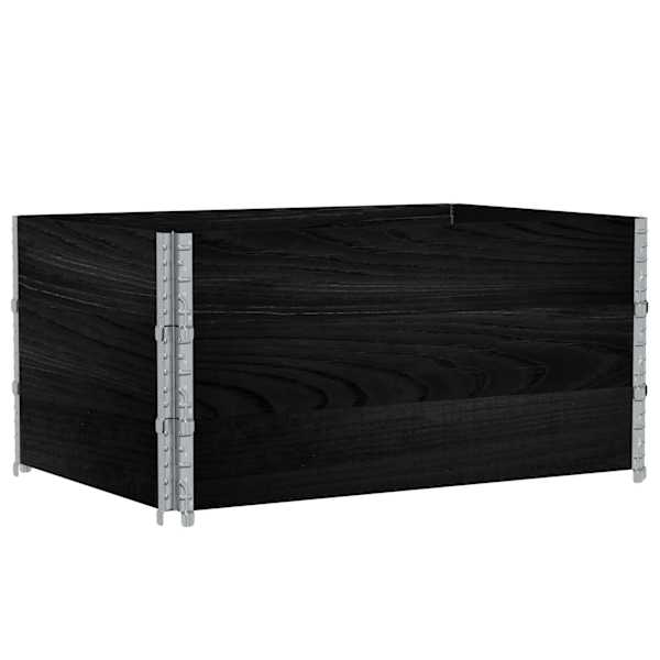 vidaXL kaubaaluste &auml;&auml;red 3 tk, must, 120x80 cm, toekas m&auml;nnipuit