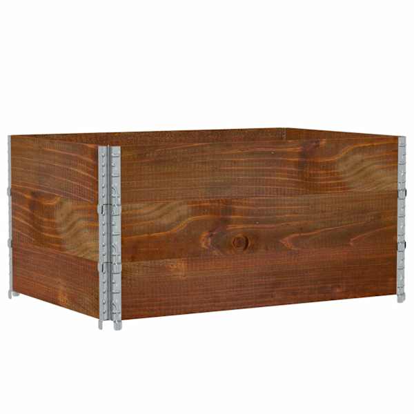 vidaXL kaubaaluste &auml;&auml;red 3 tk, pruun, 120x80 cm, toekas m&auml;nnipuit