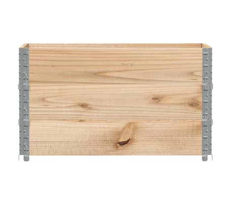 vidaXL 3 db t&ouml;m&ouml;r fenyőfa raklapmagas&iacute;t&oacute; 100 x 50 cm