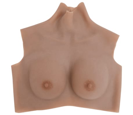 vidaXL Silicone Breastplate Tan B Cup