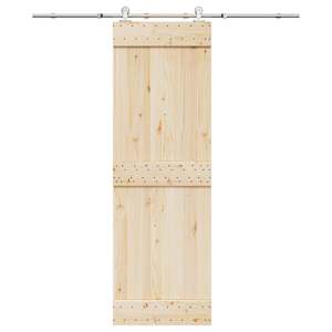 Oprema za drsna vrata 183 cm nerjaveče jeklo srebrne barve