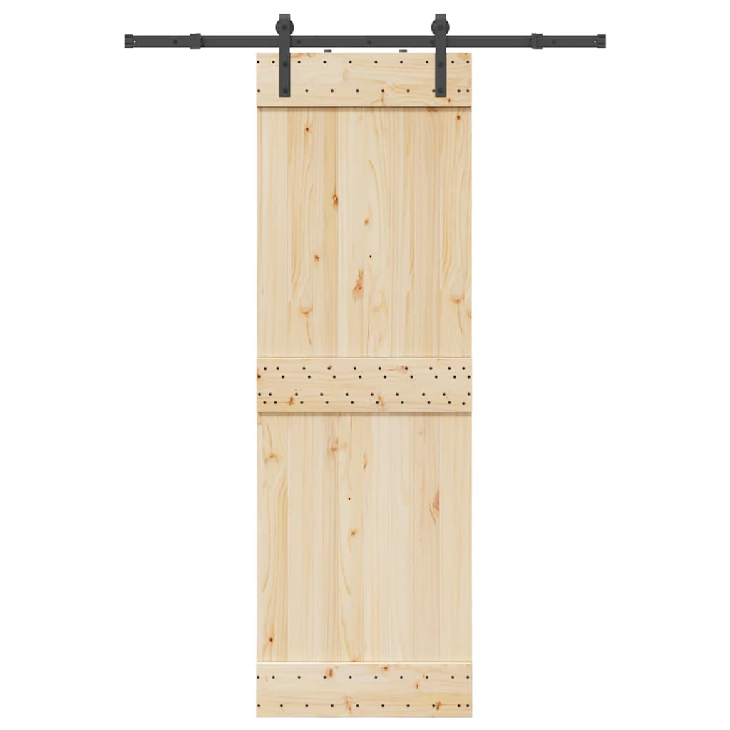 vidaXL Set feronerie pentru uși glisante, negru, 152,5 cm, oțel