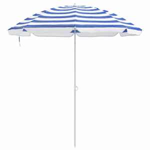 Zahradní slunečník 240 cm 170T polyester Modrá a bílá - obrázek 4