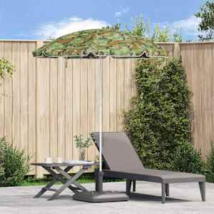 Plažni dežnik Kamuflažna 206 x 206 x 212 cm Poliester in kovina