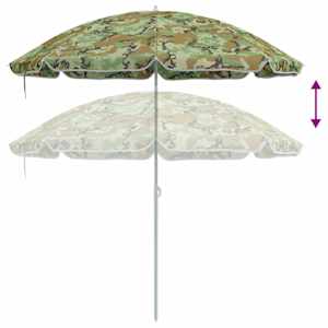 Zahradní slunečník 240 cm 170T polyester Maskáčová - obrázek 6