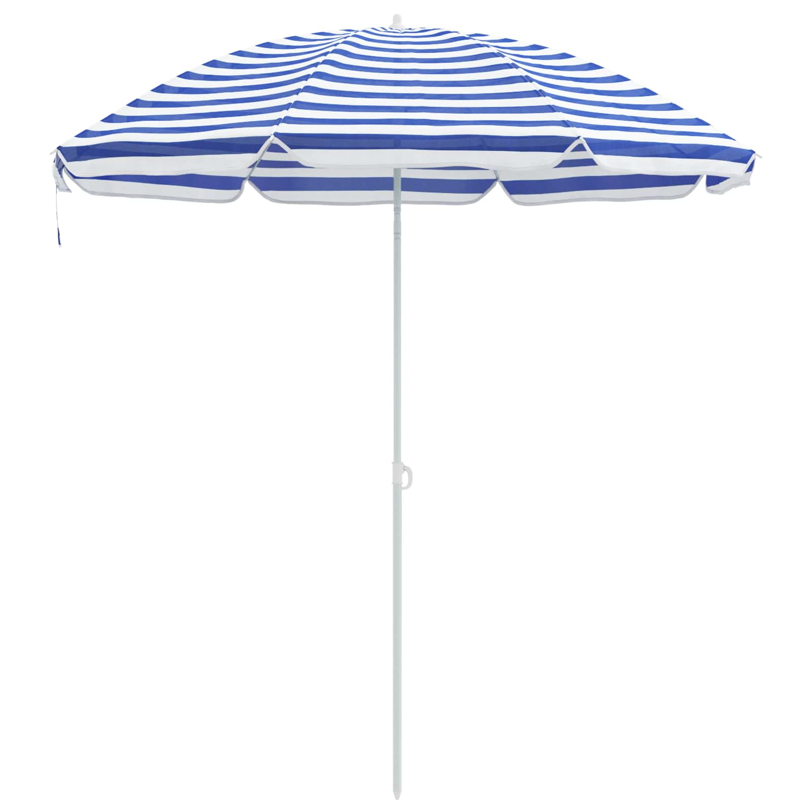 Tuinparasol 263 x 263 x 272 cm 170T polyester Blauw en Wit image 2