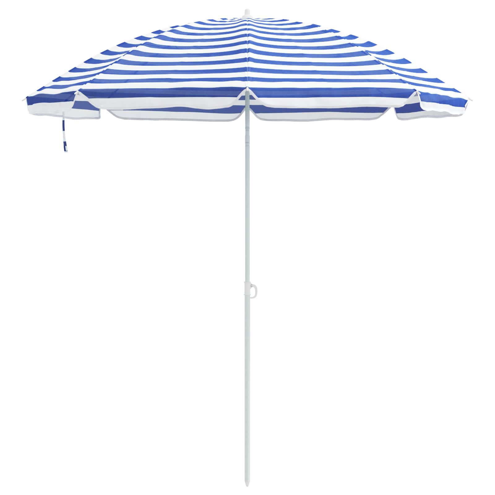 Tuinparasol 263 x 263 x 272 cm 170T polyester Blauw en Wit image 4