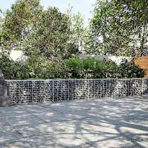 Gabionska košara s pokrovom 400x50x50 cm pocinkano železo