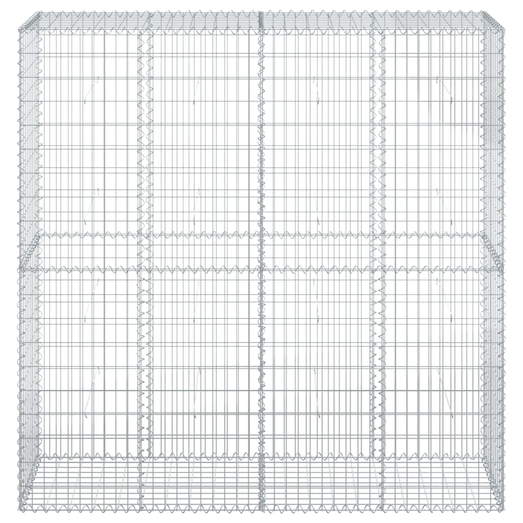 vidaXL Kivikori katolla 200x50x200 cm galvanoitu rauta