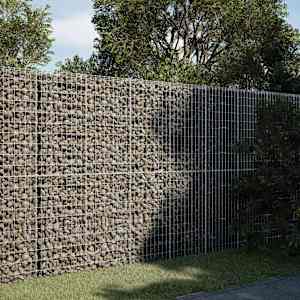 Gabionska košara s pokrovom 200x50x200 cm pocinkano železo