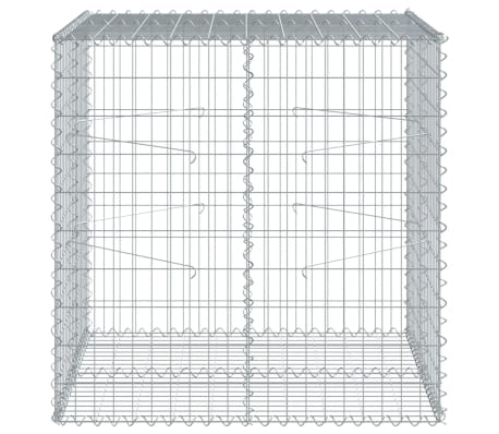 Colonne Gabion Avec Robinet VidaXL 50x25x25 Cm - Acier Inoxydable 304 - Remplissage Pierre 5-10 Cm