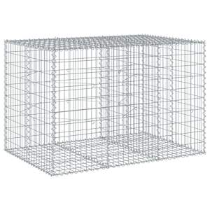 Gabionový koš s víkem 150 x 100 x 100 cm pozinkované železo - obrázek 2