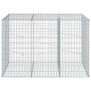 Gabionový koš s víkem 150 x 100 x 100 cm pozinkované železo - obrázek 3