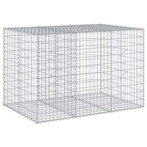 Gabionový koš s víkem 150 x 100 x 100 cm pozinkované železo - obrázek 5