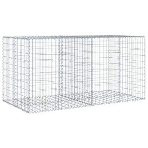 Gabionový koš s víkem 200 x 100 x 100 cm pozinkované železo - obrázek 2