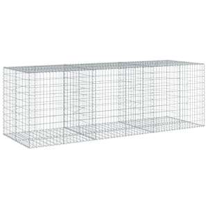 Gabionový koš s víkem 300 x 100 x 100 cm pozinkované železo - obrázek 2