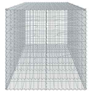 Gabionový koš s víkem 350 x 100 x 100 cm pozinkované železo - obrázek 4