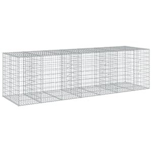 Gabionový koš s víkem 350 x 100 x 100 cm pozinkované železo - obrázek 5