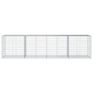 Gabionový koš s víkem 400 x 100 x 100 cm pozinkované železo - obrázek 3