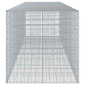 Gabionový koš s víkem 450 x 100 x 100 cm pozinkované železo - obrázek 4