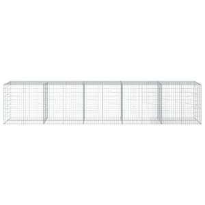 Gabionový koš s víkem 500 x 100 x 100 cm pozinkované železo - obrázek 3