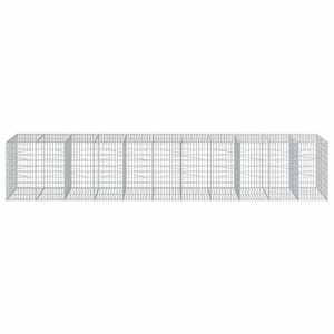 Gabionový koš s víkem 550 x 100 x 100 cm pozinkované železo - obrázek 3