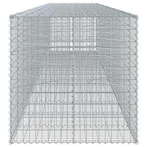 Gabionový koš s víkem 650 x 100 x 100 cm pozinkované železo - obrázek 4