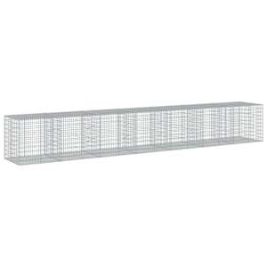 Gabionový koš s víkem 700 x 100 x 100 cm pozinkované železo - obrázek 2