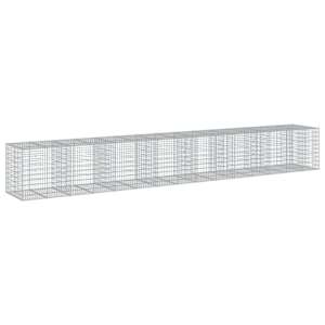 Gabionový koš s víkem 750 x 100 x 100 cm pozinkované železo - obrázek 2
